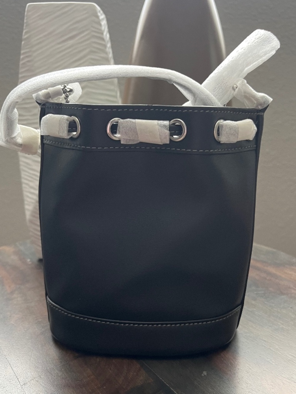 Coach Black Mini Bucket Crossbody Bag NWOT - Picture 2 of 10